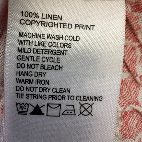 Tommy Bahama Women's 5-Inch Summering Shells HR Easy Linen Shorts - Pure Coral S - Picture 7 of 13